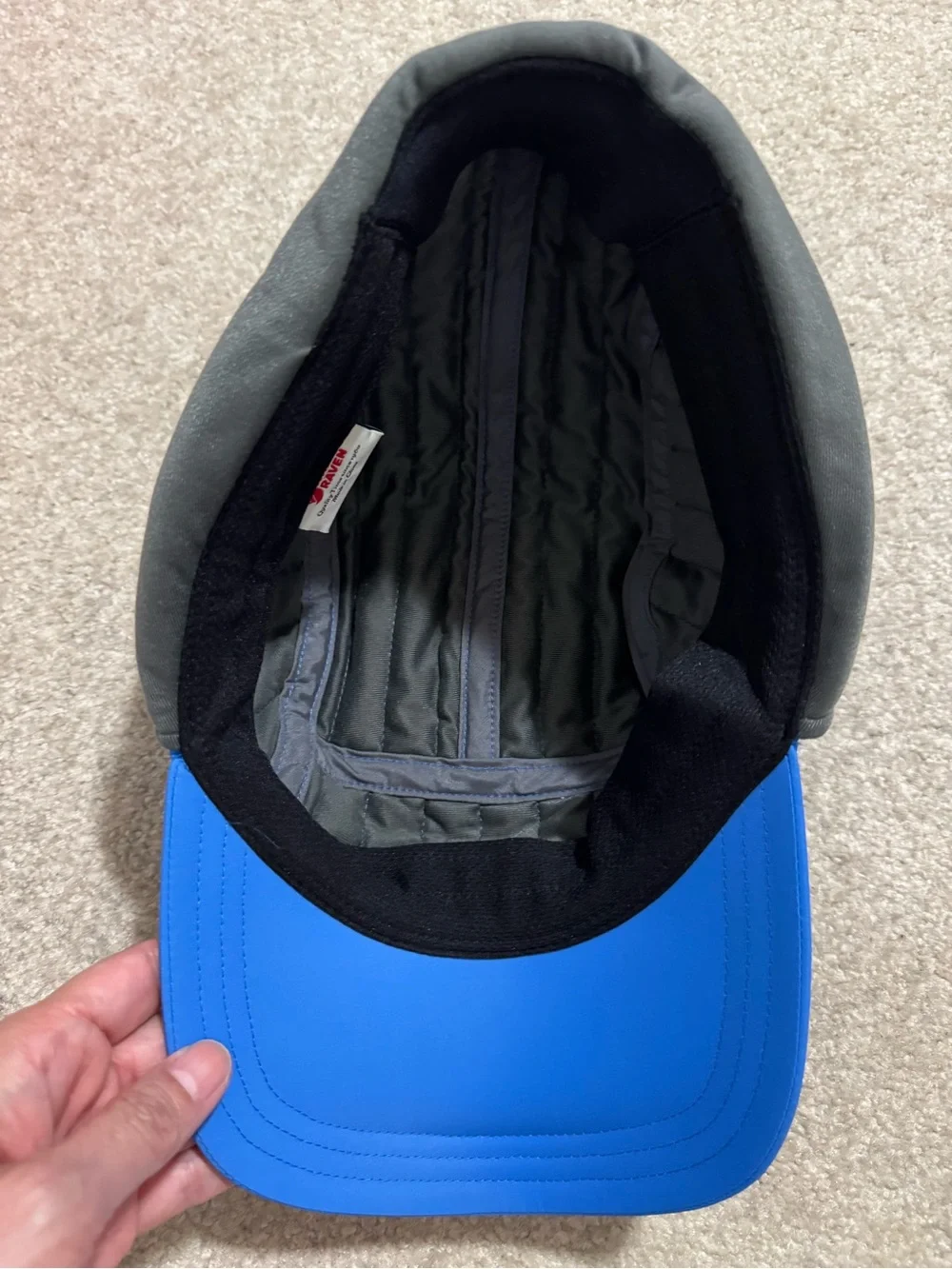 Fjällräven Expedition Lätt Cap Blue Fold Down Ear Flap Outdoor Gorpcore-L/XL - Picture 8 of 10